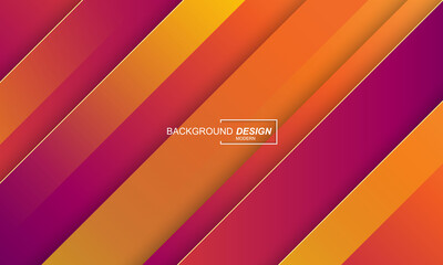 Gradients orange color with lines background modern concept