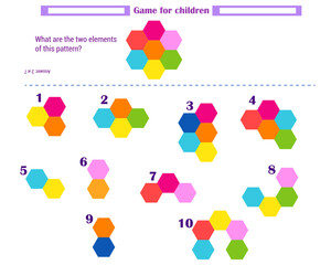  Logic game for children. What elements do