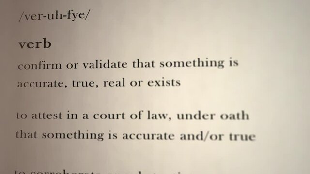 Verify Definition