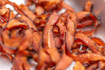 bacon strips for breakfast