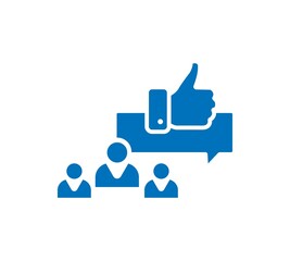 Customer testimonials icon line symbol. Premium quality isolated recommended element in trendy style.