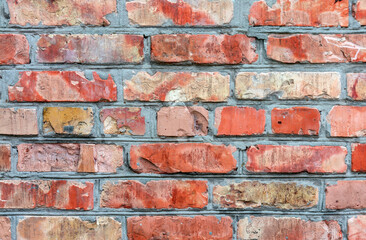 Embossed wall texture. Old brickwork. Abstract background.