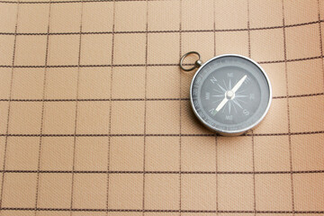 Analog compass for point the direction of north south east and west.