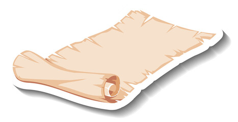 Blank vintage scroll paper