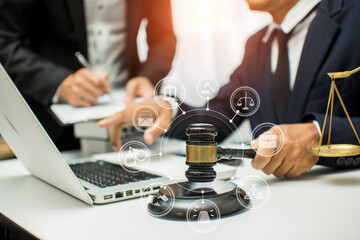 Business and lawyers discussing contract papers  Consultation and legal concepts, lawyers, 
