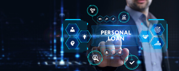Business, Technology, Internet and network concept. Loan personal finance.