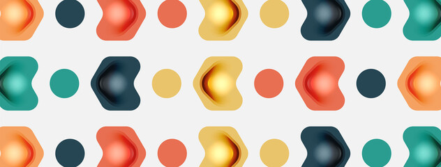 Color arrow shapes on white backdrop. Minimal geometric abstract background. Vector illustration for wallpaper banner background or landing page