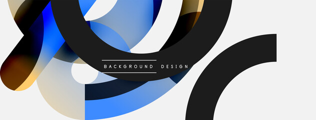 Circle abstract background. Vector illustration for wallpaper banner background card or landing page