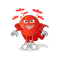 blood cell Dracula illustration. character vector