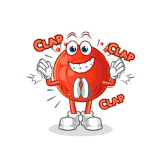 blood cell applause illustration. character vector