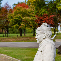 Japanese stone statue