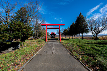 鳥居　北海道美沢神社