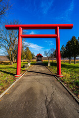 鳥居　北海道美沢神社