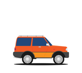 Fototapeta premium Vector off-road car in flat style