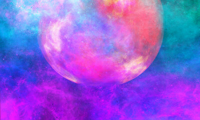 colorful galaxy,world with black background