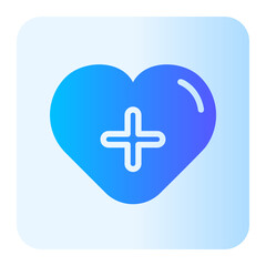 Obraz premium medical care gradient icon
