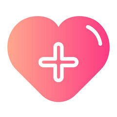 Obraz premium medical care gradient icon