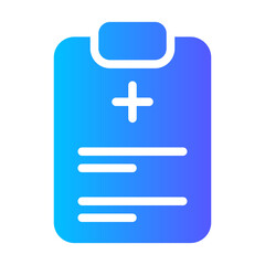 medical report gradient icon