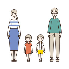  Illustration of a good friend family