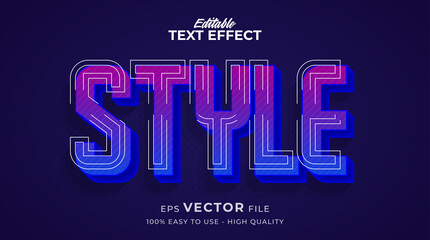modern typography premium editable text effect