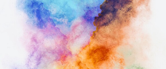 Fototapeta premium Colorful smoke background graphic, soft dreamy design concept with 3d texture, psychedelic art, wallpaper for print