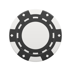 Naklejka premium Black Casino Chip Composition