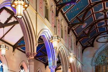 Architecture of Colonial St. Michael Cathedral in Toronto Canada