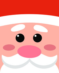 Merry Christmas gift card with Santa Claus.