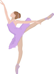 Fototapeta premium Ballerina in a tutu in a dance