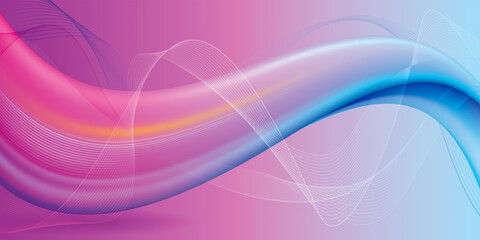 Curl wave patterns abstract background, digital technology screen wallpaper.