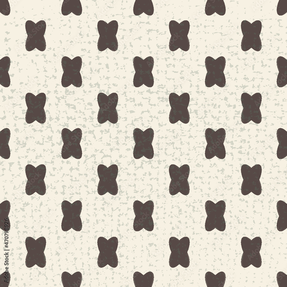 Poster abstract form with texture vector seamless repeat pattern print background