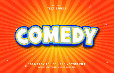 editable text effect, Comedy style