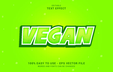 Fototapeta na wymiar editable text effect, Natural Vegan style