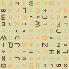 Abstract Geometric Pattern generative computational art illustration