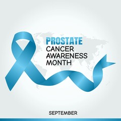 September is Prostate Awareness Month Vector Illustration