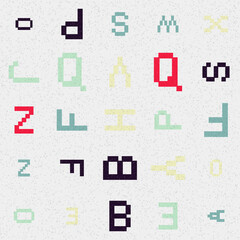 Abstract Geometric Pattern generative computational art illustration