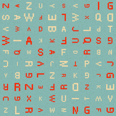 Abstract Geometric Pattern generative computational art illustration