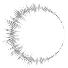 Bursting rays. Sunburst frame. Abstract equalizer element with dotted lines for design. Vector illustration.