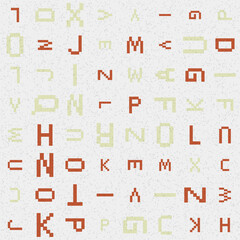 Abstract Geometric Pattern generative computational art illustration