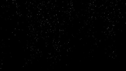 Light snowfall 3D rendering illustration