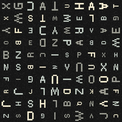 Abstract Geometric Pattern generative computational art illustration