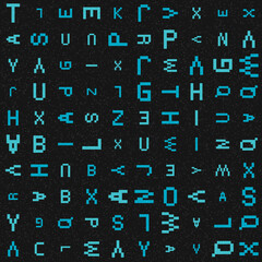 Abstract Geometric Pattern generative computational art illustration