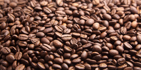 roasted coffee beans background