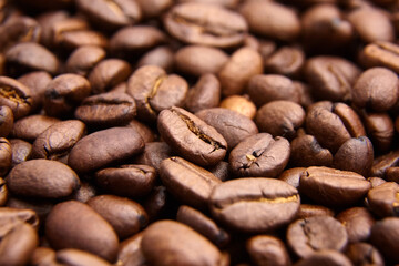 roasted coffee beans background