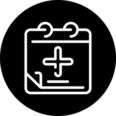 Obraz premium schedule glyph icon