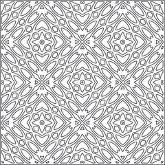 Design monochrome grating pattern,black and white patterns.Repeating geometric tiles from stripe elements. black ornament.