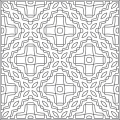 Design monochrome grating pattern,black and white patterns.Repeating geometric tiles from stripe elements. black ornament.