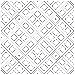 Vector geometric pattern. Repeating elements stylish background abstract ornament for wallpapers and backgrounds. Black and white pattern.