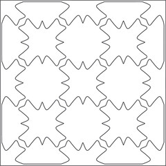 Vector geometric pattern. Repeating elements stylish background abstract ornament for wallpapers and backgrounds. Black and white pattern.