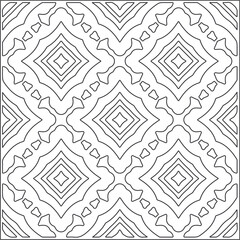Vector geometric pattern. Repeating elements stylish background abstract ornament for wallpapers and backgrounds. Black and white pattern.